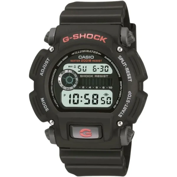 RELOJ CASIO G-SHOCK DW9052 DIGITAL HOMBRE - Negro/Rojo