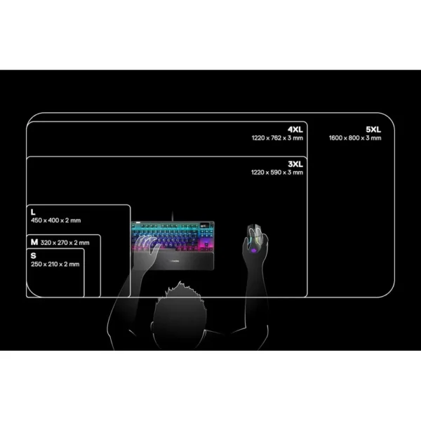MOUSEPAD QCK SMALL CLASSIC STEELSERIES | NEGRO