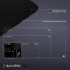 MOUSEPAD QCK LARGE CLASSIC STEELSERIES | NEGRO