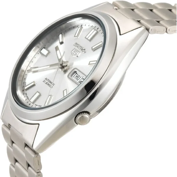 RELOJ SEIKO 5 DE ACERO INOXIDABLE PARA HOMBRE | PLATA