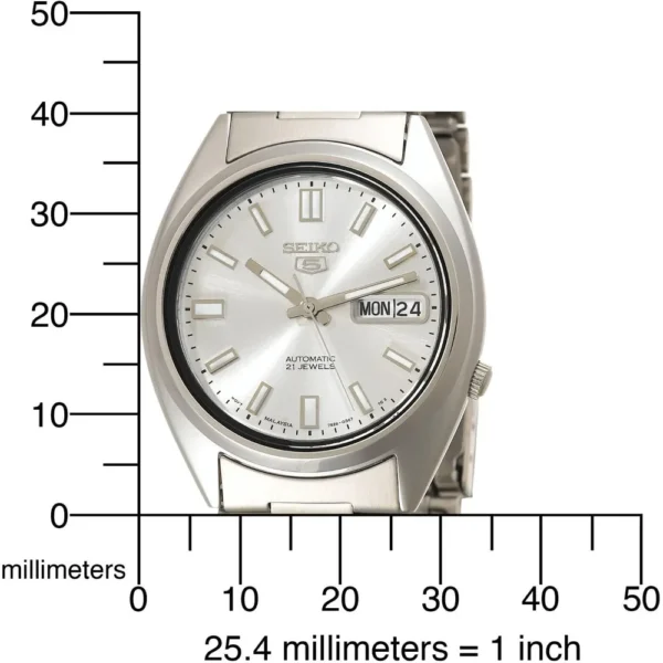 RELOJ SEIKO 5 DE ACERO INOXIDABLE PARA HOMBRE | PLATA