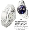 RELOJ SEIKO 5-7S AUTOMÁTICO ELEGANTE PARA HOMBRE | AZUL ELÉCTRICO