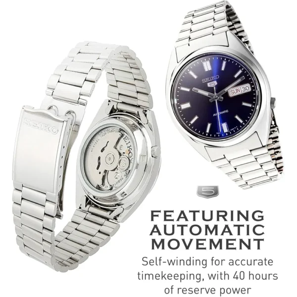 RELOJ SEIKO 5-7S AUTOMÁTICO ELEGANTE PARA HOMBRE | AZUL ELÉCTRICO