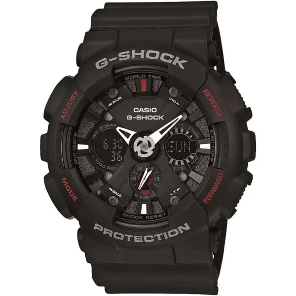 RELOJ CASIO G-SHOCK GA-120-1ADR ANALÓGICO-DIGITAL HOMBRE | NEGRO/ROJO