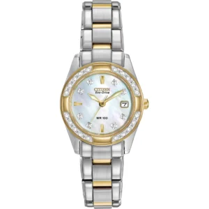 RELOJ CITIZEN CLÁSICO DIAMANTES MUJER | PLATA/ BLANCO
