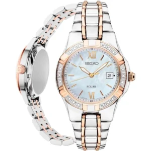 RELOJ SEIKO SUT068 SOLAR DIAMANTES PARA MUJER | MULTICOLOR