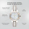 RELOJ SEIKO SUT068 SOLAR DIAMANTES PARA MUJER | MULTICOLOR