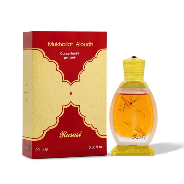 ACEITE PERFUMADO RASASI MUKHALLAT AL OUDH UNISEX 0.67 OZ / 20 ML