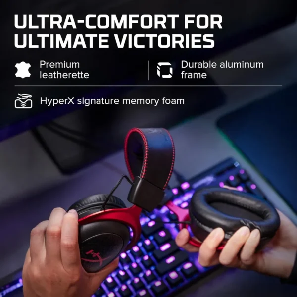 AUDÍFONOS ALÁMBRICOS HYPERX CLOUD II | ROJO