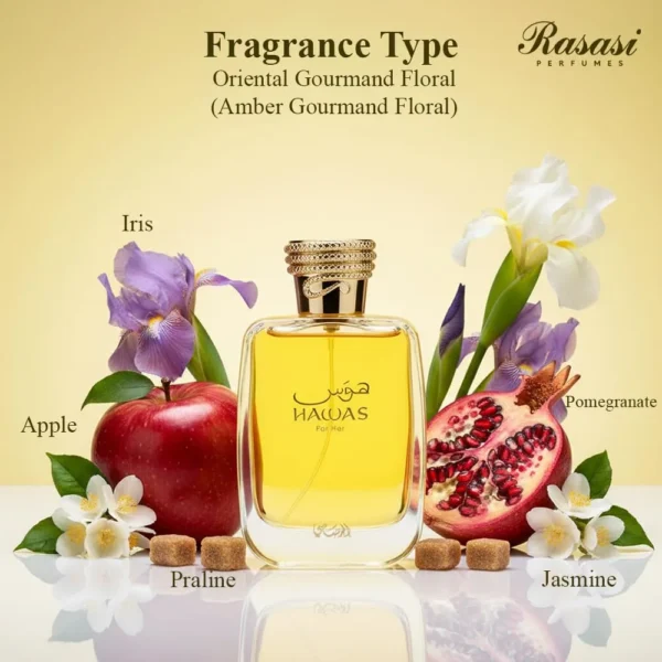 PERFUME RASASI HAWAS EDP MUJER 3.4 OZ / 100 ML