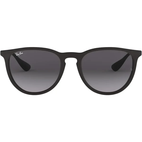 RAY-BAN RB4171F ERIKA PUENTE BAJO GAFAS DE SOL PARA MUJER | RUBBER BLACK / LIGHT GREY DARK GREY