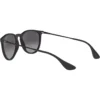 RAY-BAN RB4171F ERIKA PUENTE BAJO GAFAS DE SOL PARA MUJER | RUBBER BLACK / LIGHT GREY DARK GREY