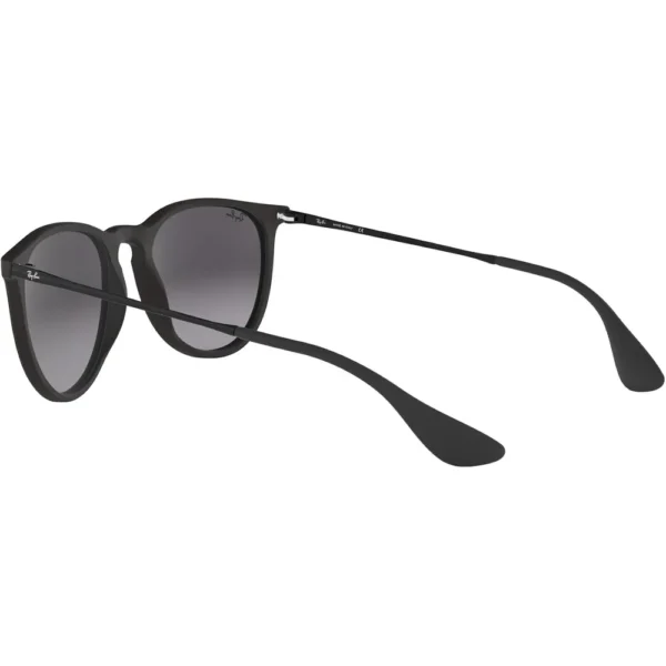 RAY-BAN RB4171F ERIKA PUENTE BAJO GAFAS DE SOL PARA MUJER | RUBBER BLACK / LIGHT GREY DARK GREY