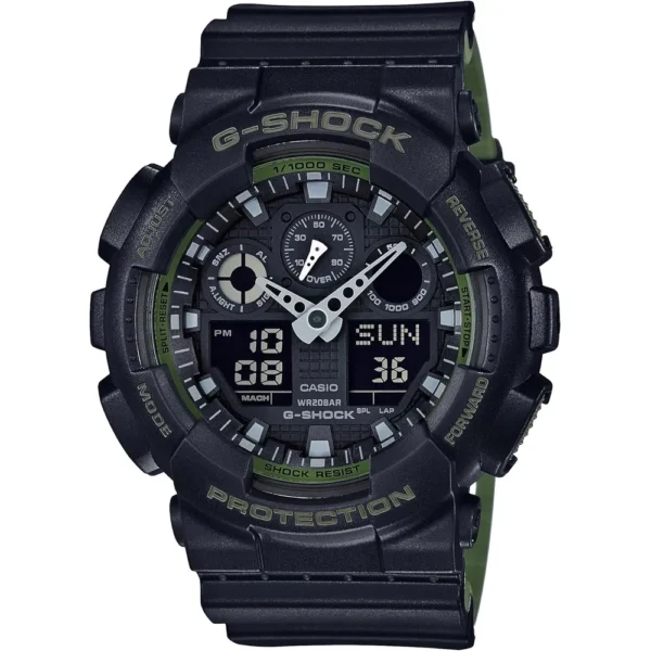 RELOJ CASIO G-SHOCK MILITAR HOMBRE | NEGRO / VERDE OLIVA