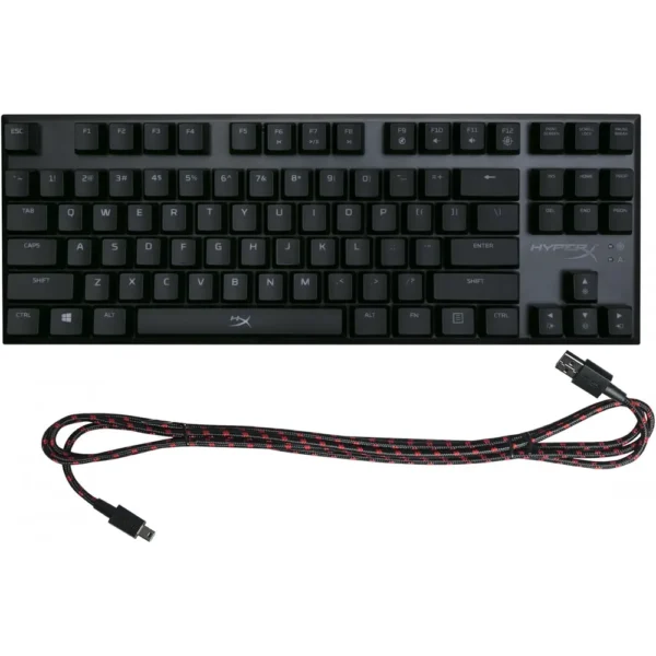 TECLADO ALÁMBRICO HYPERX ALLOY FPS PRO TENKEYLESS CHERRY MX RED HX-KB4RD1-US/R1 | NEGRO