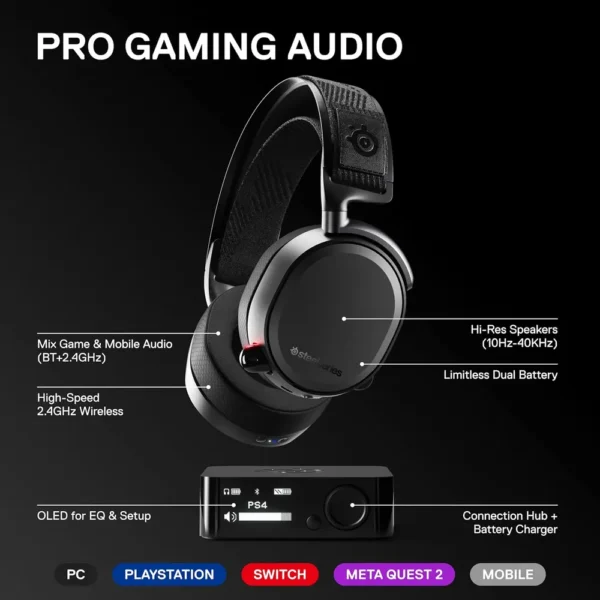 AUDÍFONOS INALÁMBRICOS ARCTIS PRO WIRELESS STEELSERIES