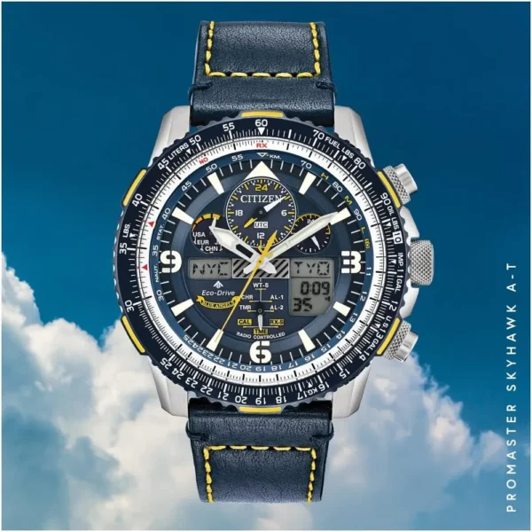 RELOJ CITIZEN PROMASTER AIR SKYHAWK CLASSIC HOMBRE | AZUL ACERO