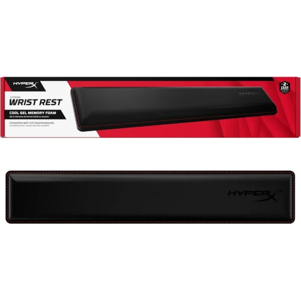 REPOSAMUÑECAS HYPERX WRIST REST FULL SIZE GEL MEMORY FOAM | NEGRO