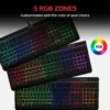 TECLADO ALÁMBRICO HYPERX ALLOY CORE RGB MEMBRANE SPILL RESISTANT | NEGRO