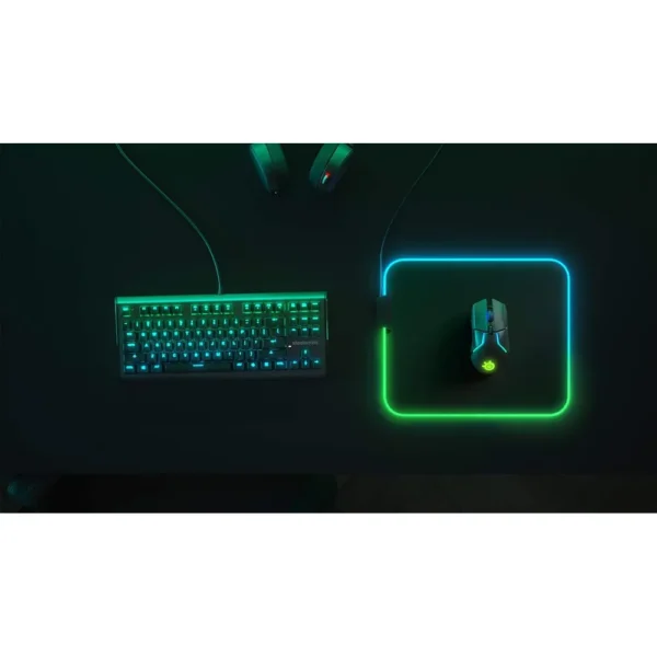 MOUSEPAD QCK MEDIUM PRISM RGB STEELSERIES | NEGRO