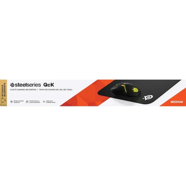 MOUSEPAD QCK MEDIUM HEAVY STEELSERIES | NEGRO