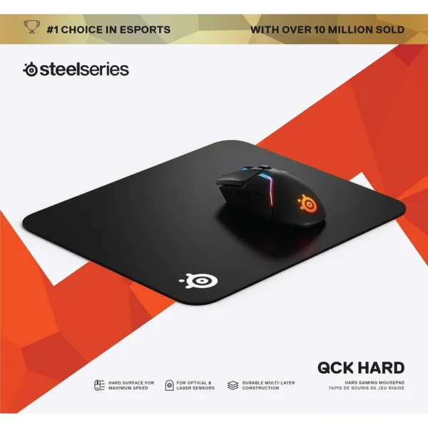 MOUSEPAD QCK MEDIUM HARD STEELSERIES | NEGRO