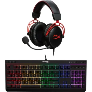 AUDÍFONOS HYPERX CLOUD ALPHA + ALLOY CORE RGB (SET) | NEGRO/ROJO/RGB
