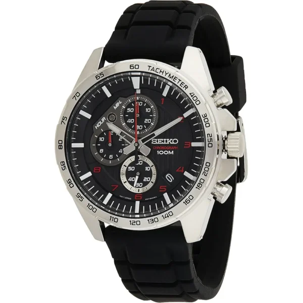 RELOJ SEIKO ESSENTIALS CRONÓGRAFO PARA HOMBRE | NEGRO
