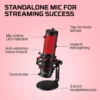 MICRÓFONO HYPERX QUADCAST USB | NEGRO/ROJO