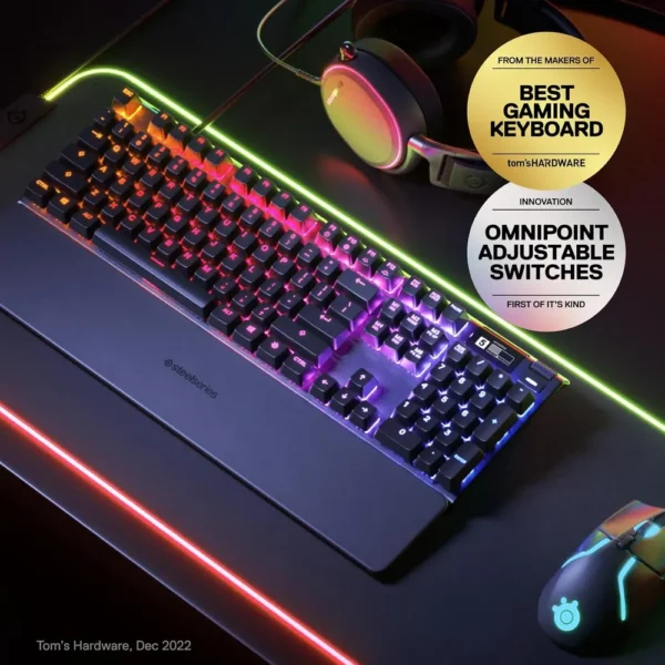 TECLADO ALÁMBRICO MECÁNICO APEX PRO STEELSERIES | NEGRO