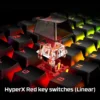 TECLADO ALÁMBRICO HYPERX ALLOY ORIGINS MECHANICAL RGB RED SWITCH COMPACT | NEGRO