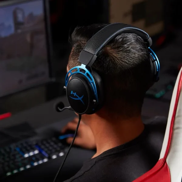 AUDÍFONOS ALÁMBRICOS HYPERX CLOUD ALPHA S | AZUL