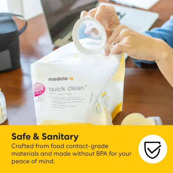 BOLSAS ESTERILIZADORAS MICROONDAS - MEDELA QUICK CLEAN 12 PZS