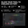 TECLADO ALÁMBRICO HYPERX ALLOY ORIGINS SWITCH AQUA | NEGRO