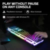 TECLADO ALÁMBRICO HYPERX ALLOY ORIGINS SWITCH AQUA | NEGRO