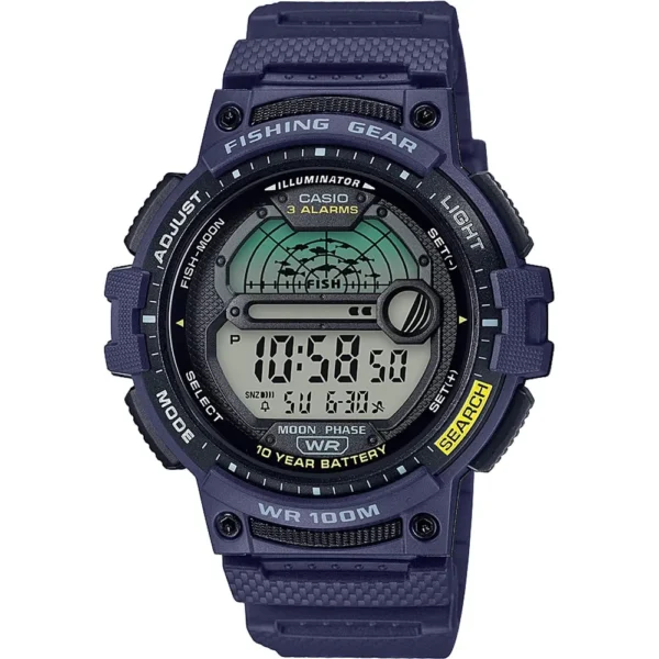RELOJ CASIO DIGITAL FISHING TIMER HOMBRE | AZUL