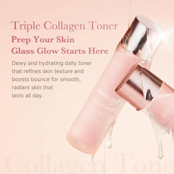 TÓNICO MEDICUBE TRIPLE COLLAGEN TONER 4.73 OZ / 140 ML