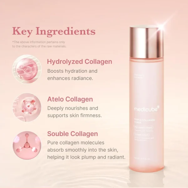 TÓNICO MEDICUBE TRIPLE COLLAGEN TONER 4.73 OZ / 140 ML