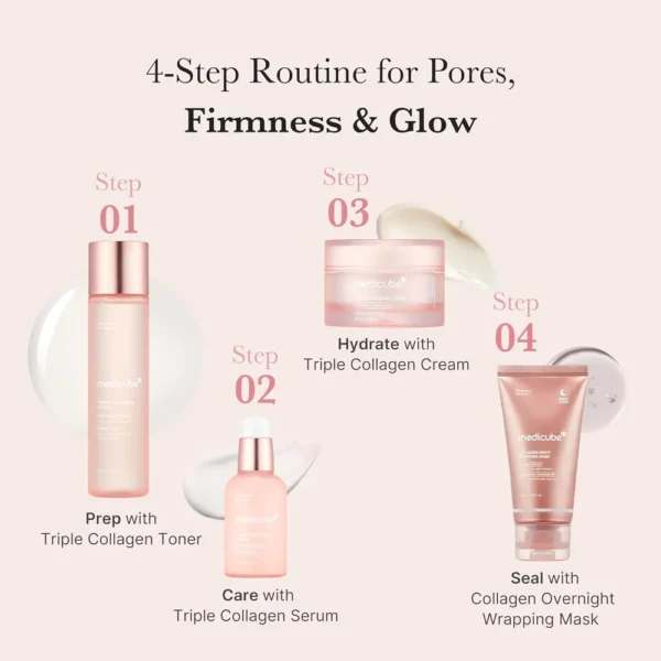 TÓNICO MEDICUBE TRIPLE COLLAGEN TONER 4.73 OZ / 140 ML