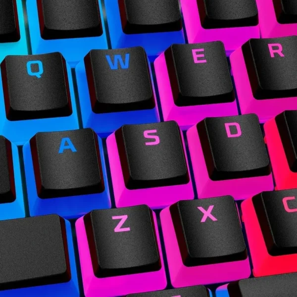 KEYCAPS HYPERX PUDDING PBT 104 TECLAS | NEGRO