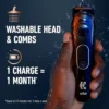 MAQUINA RECORTADORA DE BARBA INALAMBRICA KING C. GILLETTE