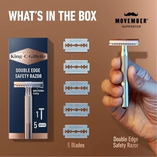 MAQUINA DE AFEITAR DE SEGURIDAD KING C. GILLETTE