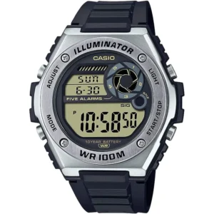 RELOJ CASIO MWD100H DIGITAL HOMBRE - Negro/Plateado