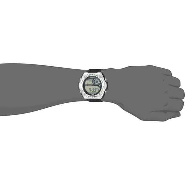 RELOJ CASIO MWD100H DIGITAL HOMBRE - Negro/Plateado