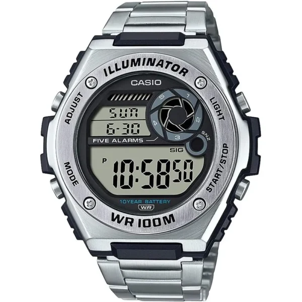 RELOJ CASIO MWD100H DIGITAL HOMBRE - Plata