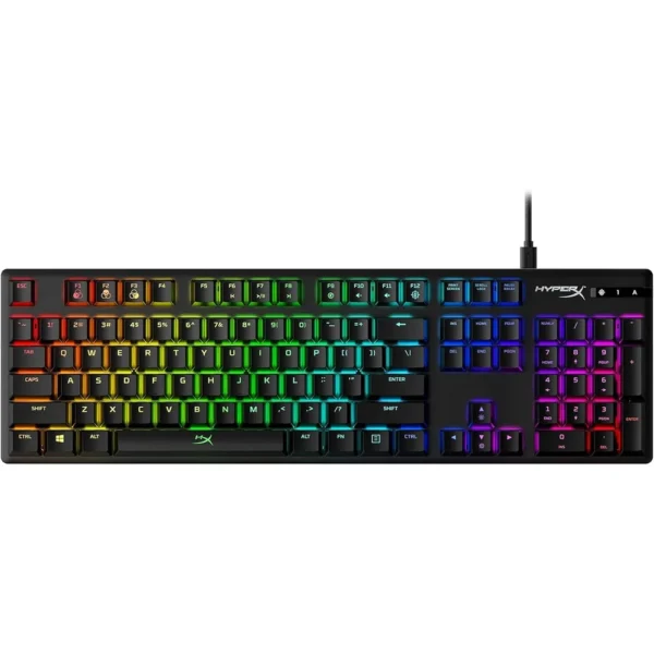 TECLADO ALÁMBRICO HYPERX ALLOY ORIGINS + KEYCAPS PUDDING PBT - SET 2 PZS | NEGRO