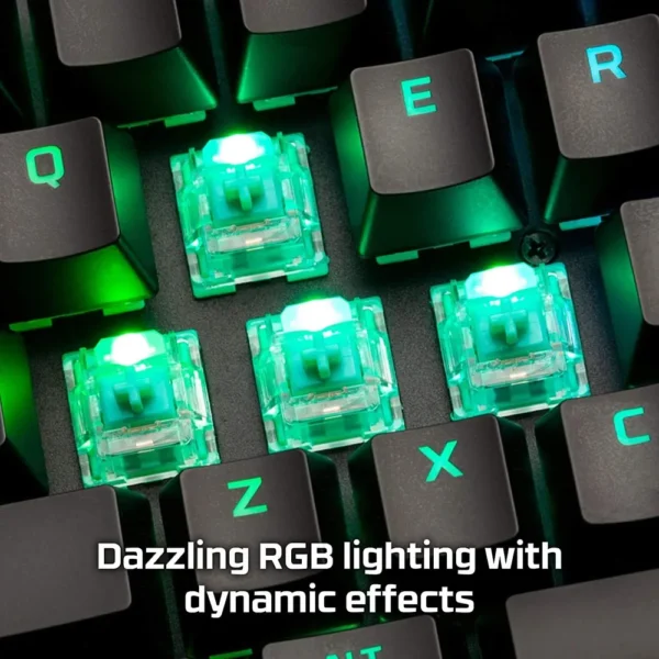 TECLADO ALÁMBRICO HYPERX ALLOY ORIGINS + KEYCAPS PUDDING PBT - SET 2 PZS | NEGRO