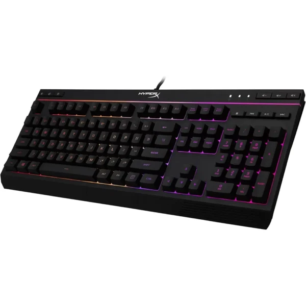 TECLADO ALÁMBRICO HYPERX ALLOY CORE RGB + REPOSAMUÑECAS - SET 2 PZS | NEGRO