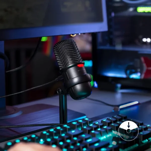 MICRÓFONO HYPERX SOLOCAST USB | NEGRO