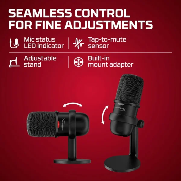 MICRÓFONO HYPERX SOLOCAST USB | NEGRO
